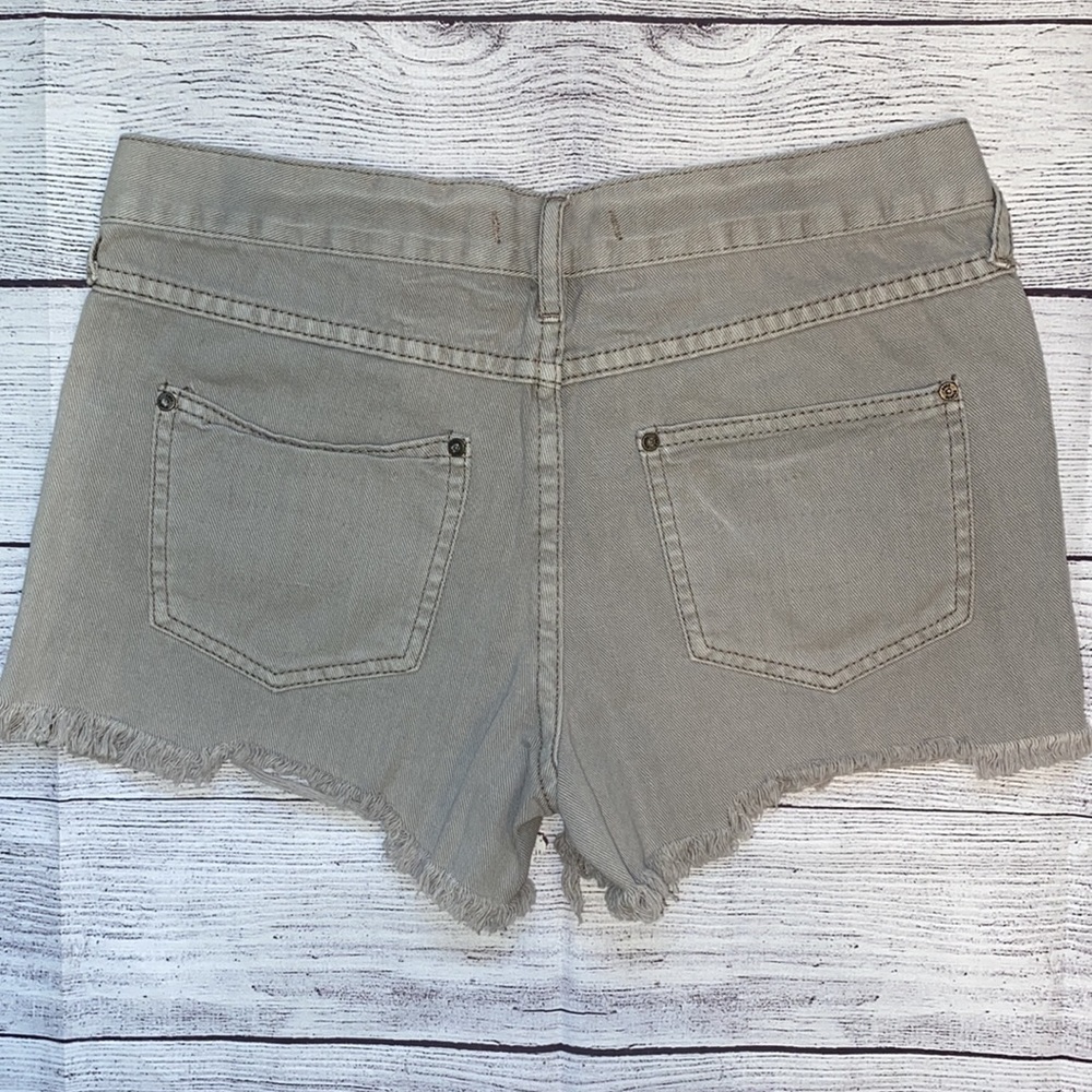 Free People Gray Denim Shorts - Picture 2 of 10